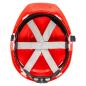 Preview: Nitras Head Protect 9500 Schutzhelm mit Größenregulierung und Kinnriemen, rot